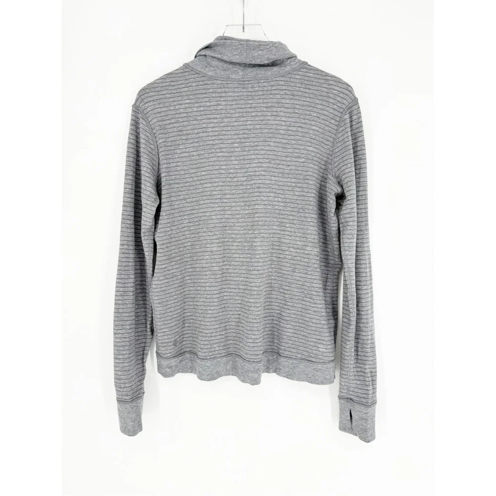 Lululemon Double Up Reversible Turtleneck Top Women's 10 Grey